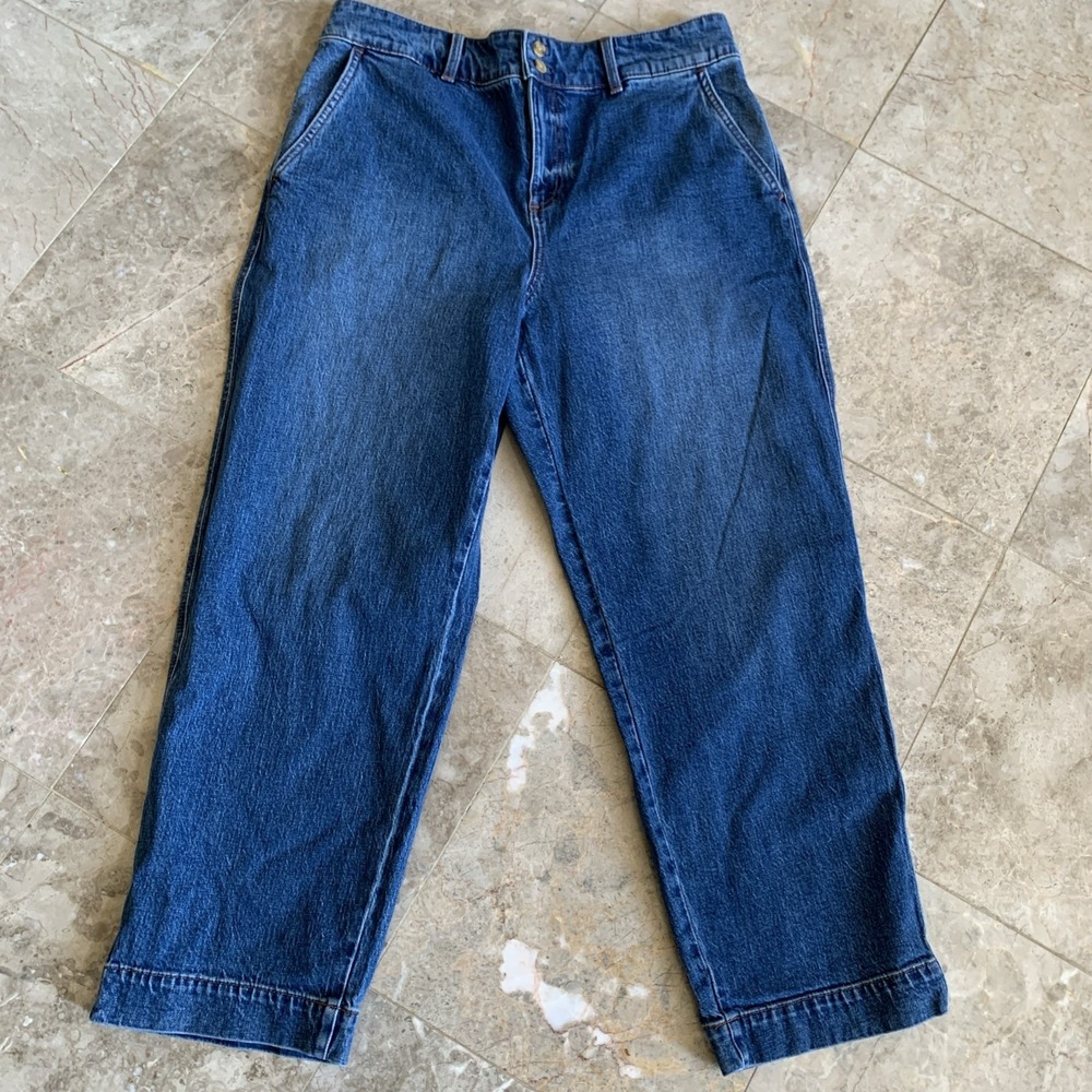 Talbots High Waist Straight‎ Ankle Stretch Jeans Women's Size 12